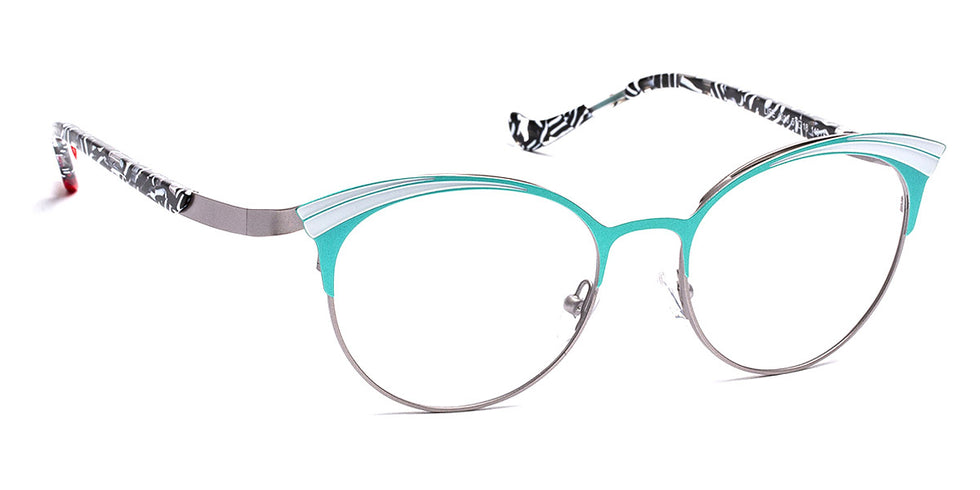 J.F. Rey® Lise JFR Lise 4010 51 - 4010 Jade/Ruthenium/White Eyeglasses