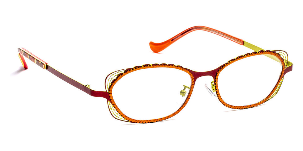 J.F. Rey® Louison JFR Louison 3284 51 - 3284 Raspberry/Peach/Anis Eyeglasses