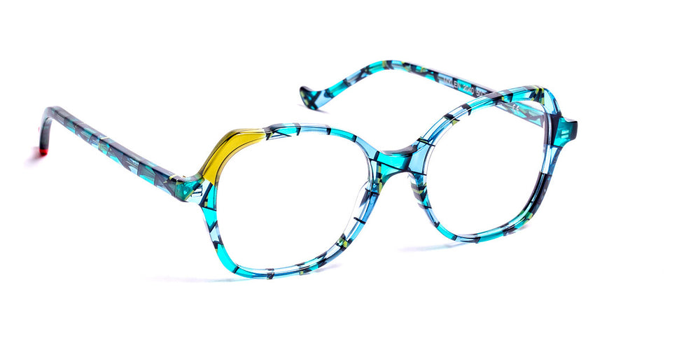 J.F. Rey® Mylen JFR Mylen 2040 50 - 2040 Blue/Khaki Eyeglasses