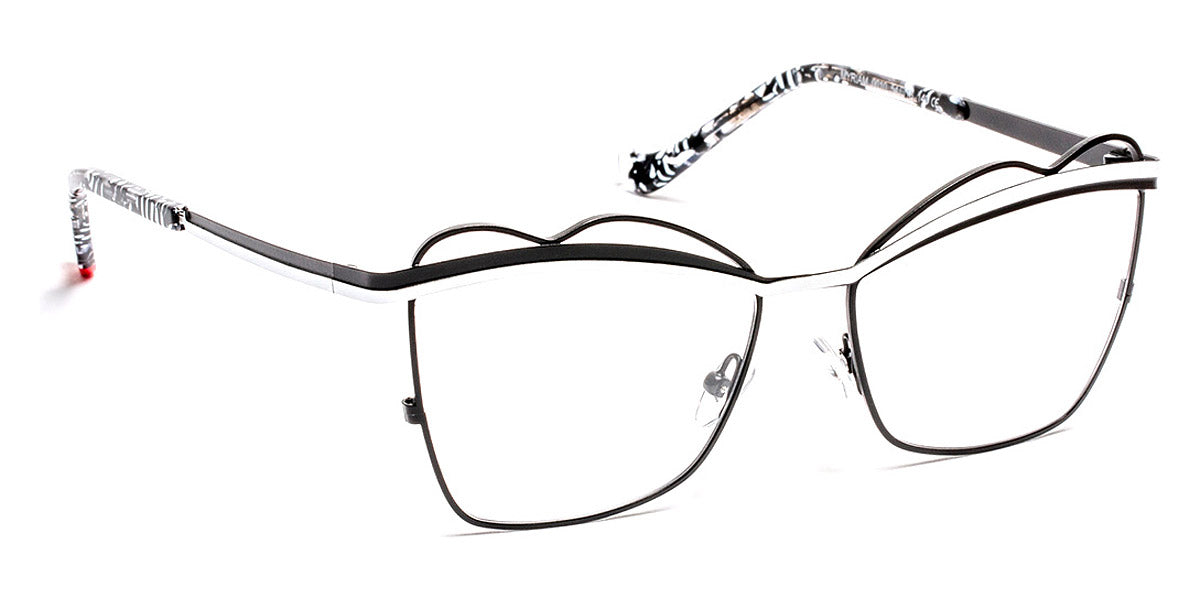J.F. Rey® Myriam JFR Myriam 0010 54 - 0010 Black/White Eyeglasses