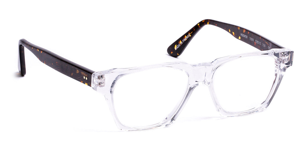 J.F. Rey® Hoover JFR Hoover 1099 53 - 1099 Crystal/Temple Brown Tweed/Demi Eyeglasses