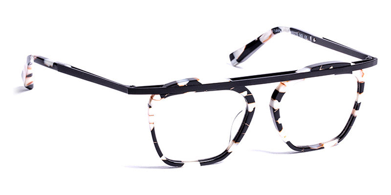 J.F. Rey® JF1444 JFR JF1444 0010 48 - 0010 Demi Black White/Black Eyeglasses