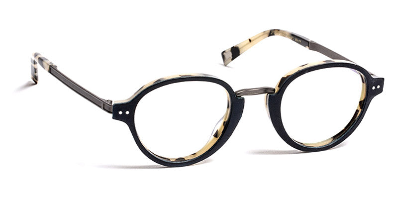 J.F. Rey® JF1453 JFR JF1453 2505 45 - 2505 Blue Leather/Black Demi Eyeglasses