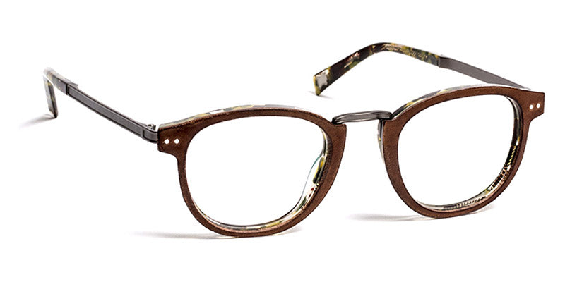 J.F. Rey® JF1454 JFR JF1454 9045 46 - 9045 Brown Leather/Demi Eyeglasses