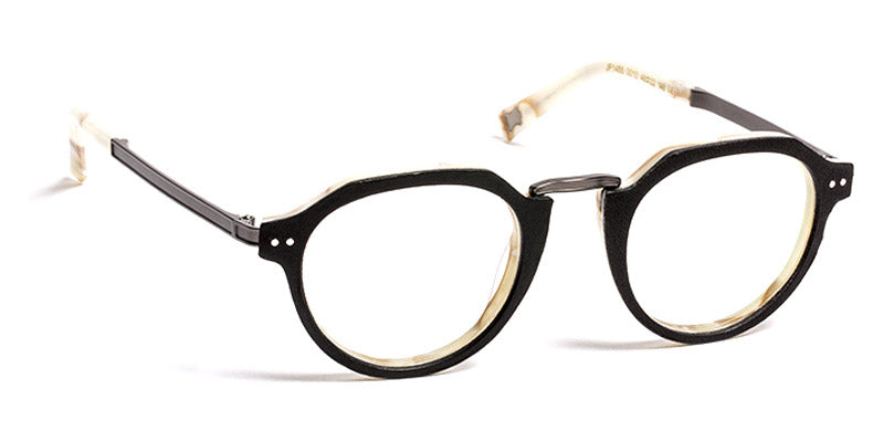 J.F. Rey® JF1455 JFR JF1455 0010 46 - 0010 Black Leather/Ivory Eyeglasses