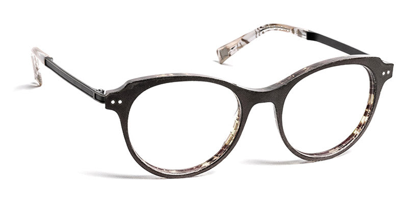 J.F. Rey® JF1457 JFR JF1457 0015 50 - 0015 Black Leather/Demi Ivory Eyeglasses