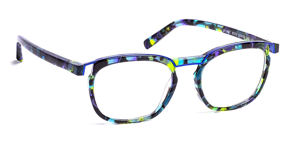 J.F. Rey® JF1467 JFR JF1467 4510 50 - 4510 Demi Green/White Eyeglasses