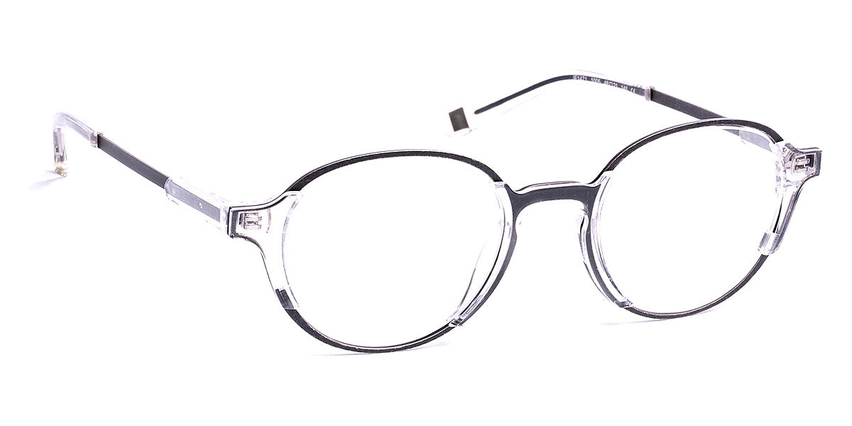 J.F. Rey® JF1471 JFR JF1471 1005 48 - 1005 Crystal/Antic Silver Eyeglasses