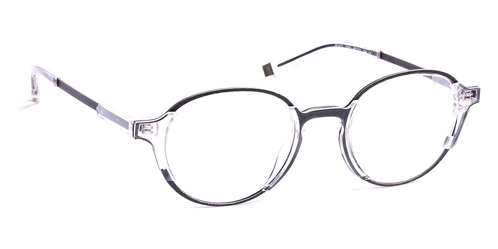 J.F. Rey® JF1471 JFR JF1471 1005 48 - 1005 Crystal/Antic Silver Eyeglasses