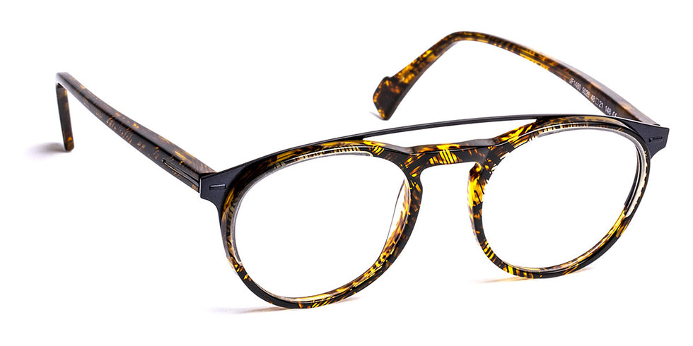 J.F. Rey® JF1480 JFR JF1480 9026 48 - 9026 Yellow Crystal/Dark Blue Eyeglasses