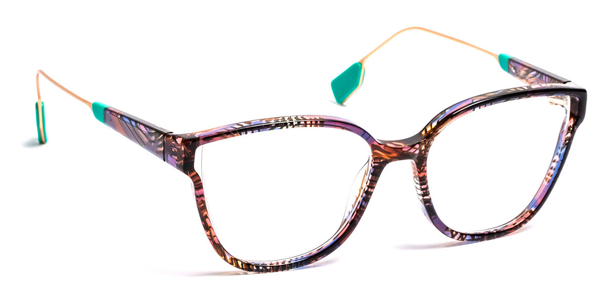 J.F. Rey® JF1500 JFR JF1500 0345 51 - 0345 Gray Brown Lace/Green Eyeglasses