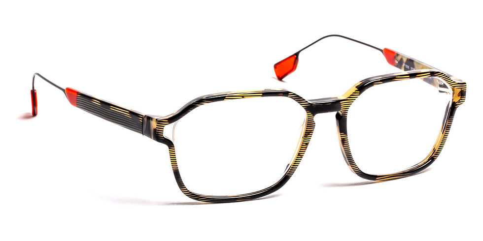 J.F. Rey® JF1506 JFR JF1506 0530 57 - 0530 Demi Black/Red Eyeglasses