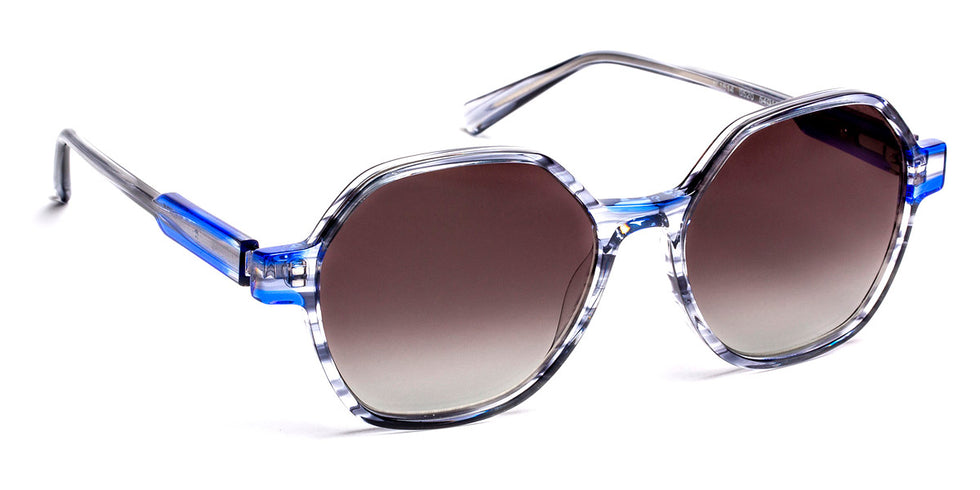 J.F. Rey® JF1514 Sun JFR JF1514 Sun 0520SOL 54 - 0520SOL Ruthenium/Blue Sunglasses