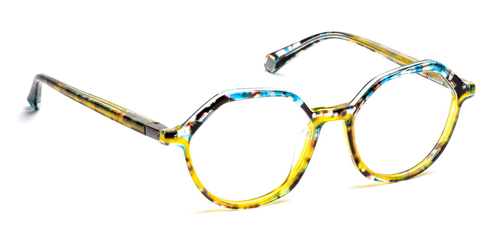 J.F. Rey® JF1519 JFR JF1519 2590 50 - 2590 Blue Garden/Demi Yellow Eyeglasses