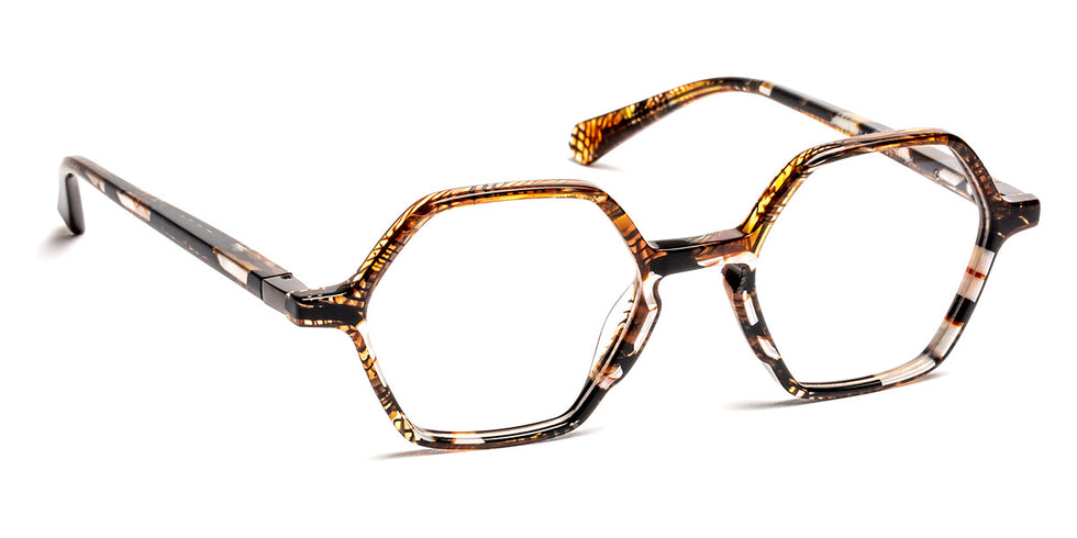 J.F. Rey® JF1520 JFR JF1520 9010 50 - 9010 Brown Garden/White Pearl Eyeglasses