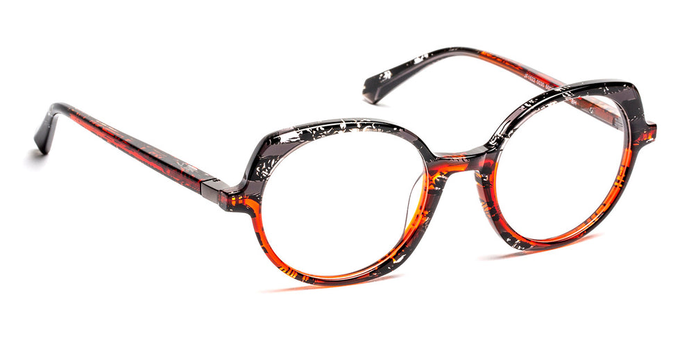 J.F. Rey® JF1522 JFR JF1522 0030 50 - 0030 Black Transparent/Red Eyeglasses