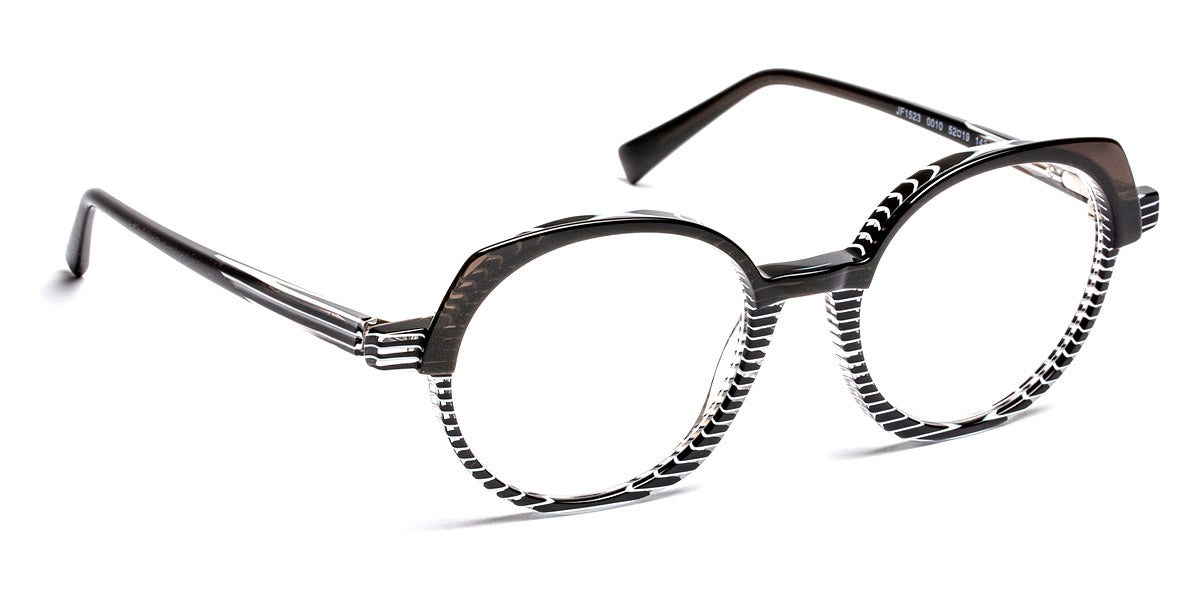 J.F. Rey® JF1523 JFR JF1523 0010 52 - 0010 Strips Black/White/Black Eyeglasses