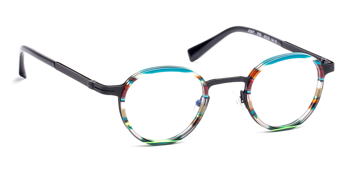 J.F. Rey® JF2677 JFR JF2677 2700 43 - 2700 Stripes Blue/Black Eyeglasses