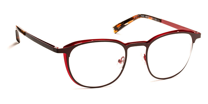 J.F. Rey® JF2771 JFR JF2771 7930 49 - 7930 Brown Plum/Red Eyeglasses