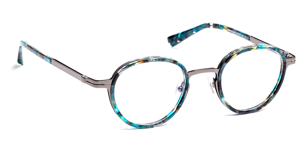J.F. Rey® JF2819 JFR JF2819 2905 48 - 2905 Demi Blue/Shiny Gunmetal Eyeglasses
