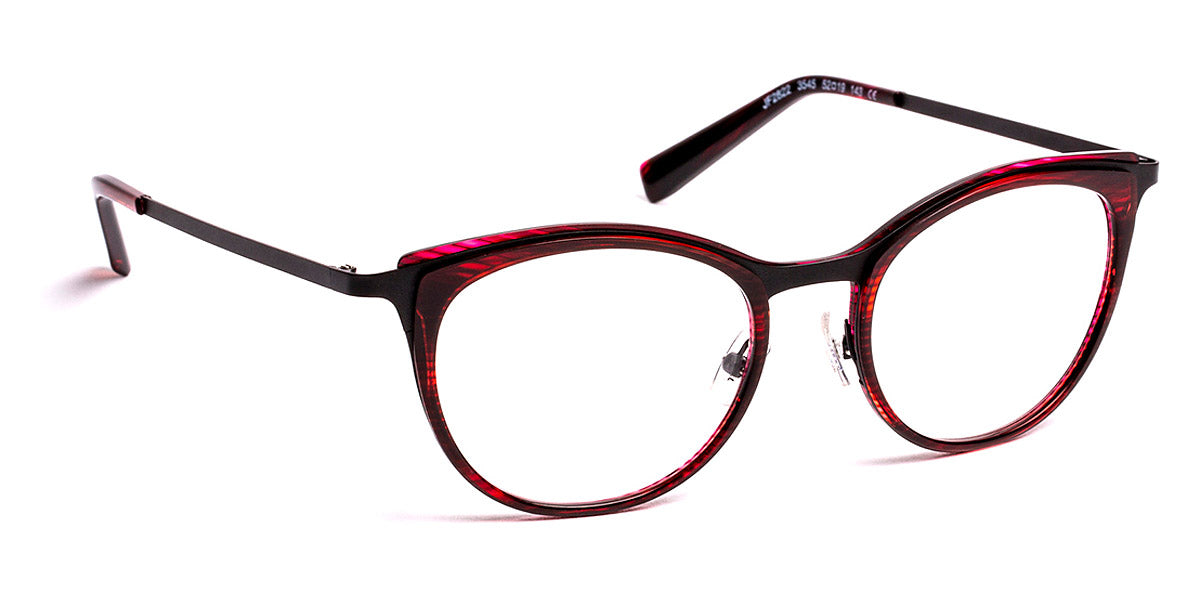 J.F. Rey® JF2822 JFR JF2822 3545 52 - 3545 Burgundy/Black Eyeglasses