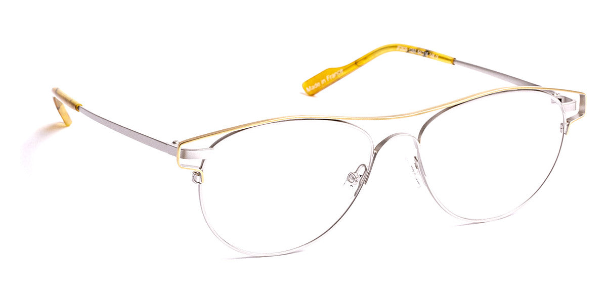 J.F. Rey® JF2829 JFR JF2829 1350 54 - 1350 Satined Silver/Satined Gold Eyeglasses