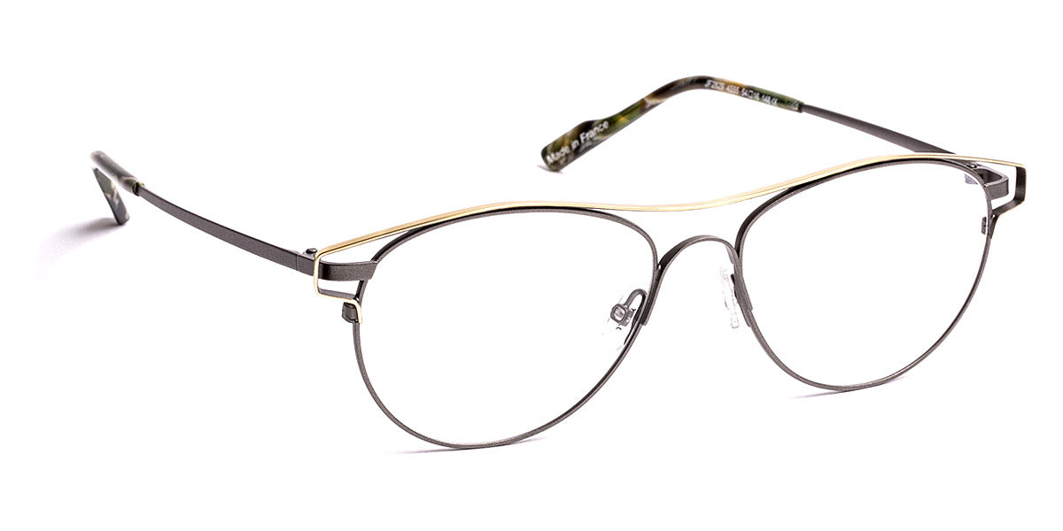 J.F. Rey® JF2829 JFR JF2829 4555 54 - 4555 Khaki/Shiny Yellow Gold Eyeglasses