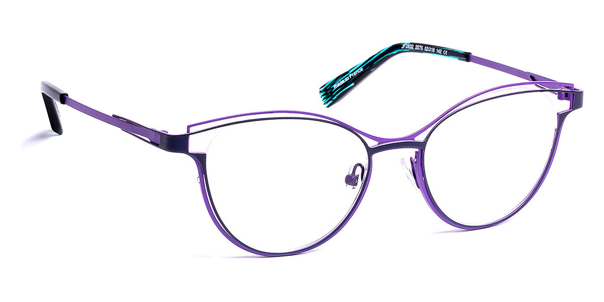 J.F. Rey® JF2832 JFR JF2832 2575 52 - 2575 Marine/Prune Eyeglasses
