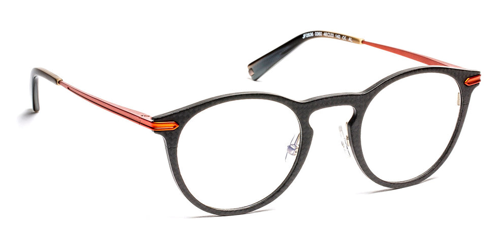 J.F. Rey® JF2836 JFR JF2836 0360 48 - 0360 Carbon/Fiber Glass Silver/Orange Eyeglasses