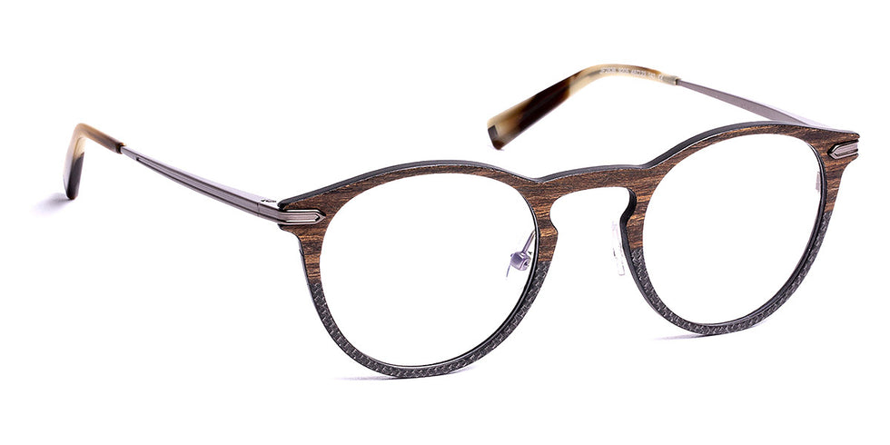 J.F. Rey® JF2836 JFR JF2836 9205 48 - 9205 Wood/Carbon Black/Red Eyeglasses