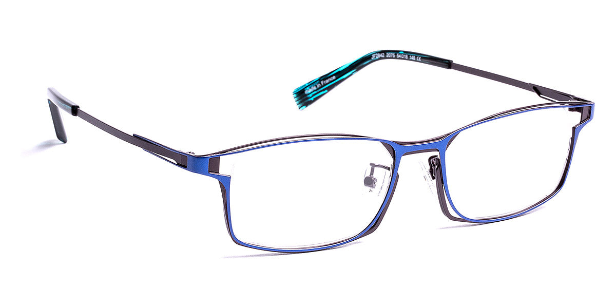 J.F. Rey® JF2842 JFR JF2842 2075 54 - 2075 Blue/Plum Eyeglasses