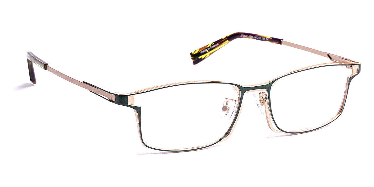 J.F. Rey® JF2842 JFR JF2842 4555 54 - 4555 Khaki/Antic Gold Eyeglasses