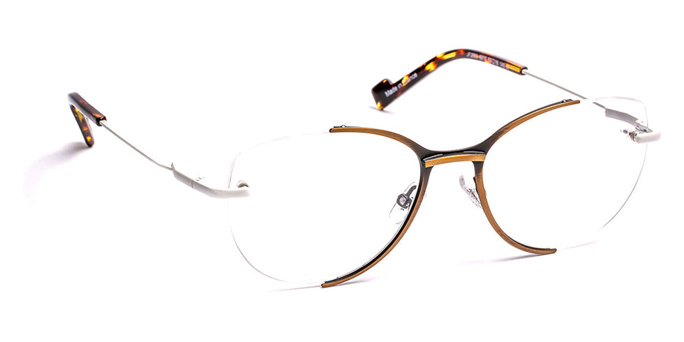 J.F. Rey® JF2850 JFR JF2850 5610 53 - 5610 Patined Gold/White Eyeglasses