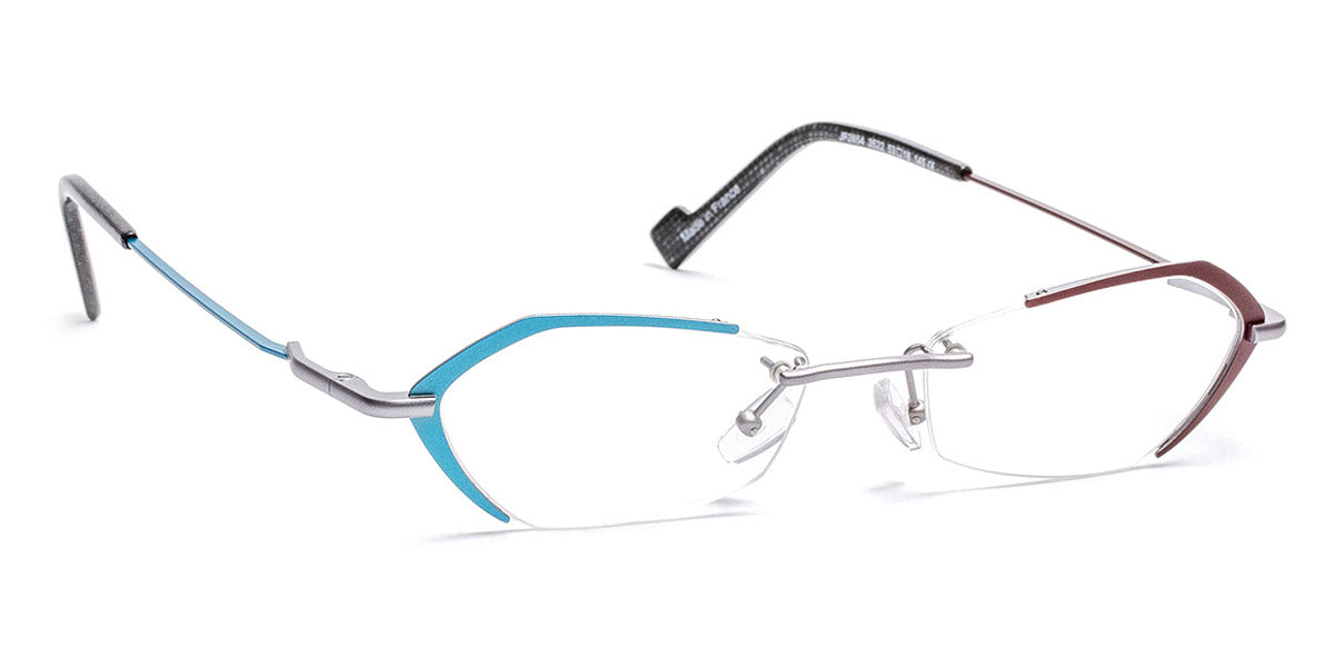 J.F. Rey® JF2854 JFR JF2854 3522 53 - 3522 Antic Burgundy/Antic Blue/Matte Silver Eyeglasses