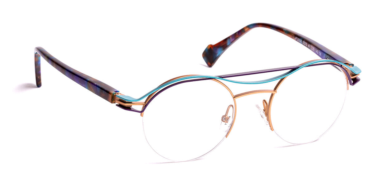 J.F. Rey® JF2858 JFR JF2858 5570 47 - 5570 Light Gold Pink/Purple Eyeglasses
