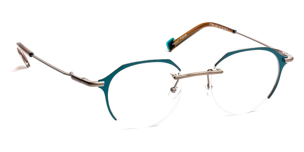 J.F. Rey® JF2865 JFR JF2865 2205 48 - 2205 Blue Peacock/Ruthenium Eyeglasses