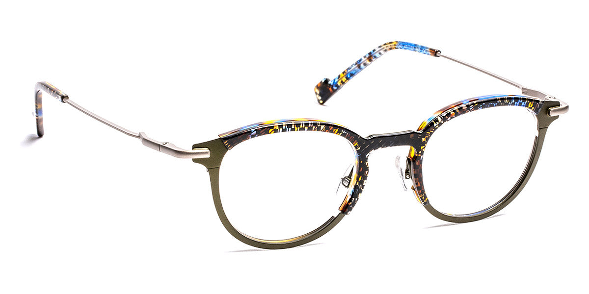 J.F. Rey® JF2870 JFR JF2870 2040 47 - 2040 Demi Blue/Khaki/Gunmetal Eyeglasses