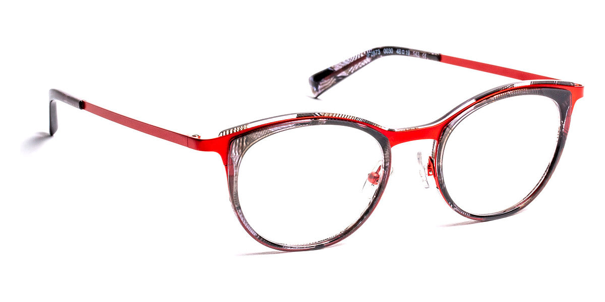 J.F. Rey® JF2873 JFR JF2873 0030 48 - 0030 Nice Black/Satin Red Eyeglasses