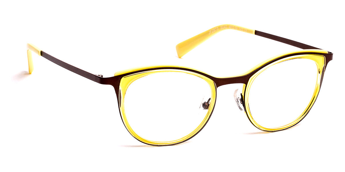 J.F. Rey® JF2873 JFR JF2873 5040 48 - 5040 Yellow/Brown Eyeglasses