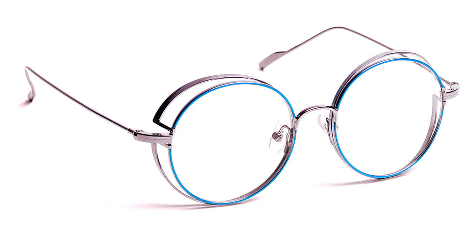 J.F. Rey® JF2884 JFR JF2884 2005 48 - 2005 Blue/Shiny Ruthenium Eyeglasses