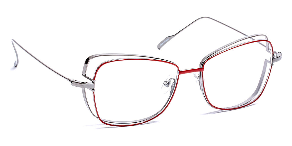 J.F. Rey® JF2886 JFR JF2886 3605 53 - 3605 Burgundy/Shiny Ruthenium Eyeglasses