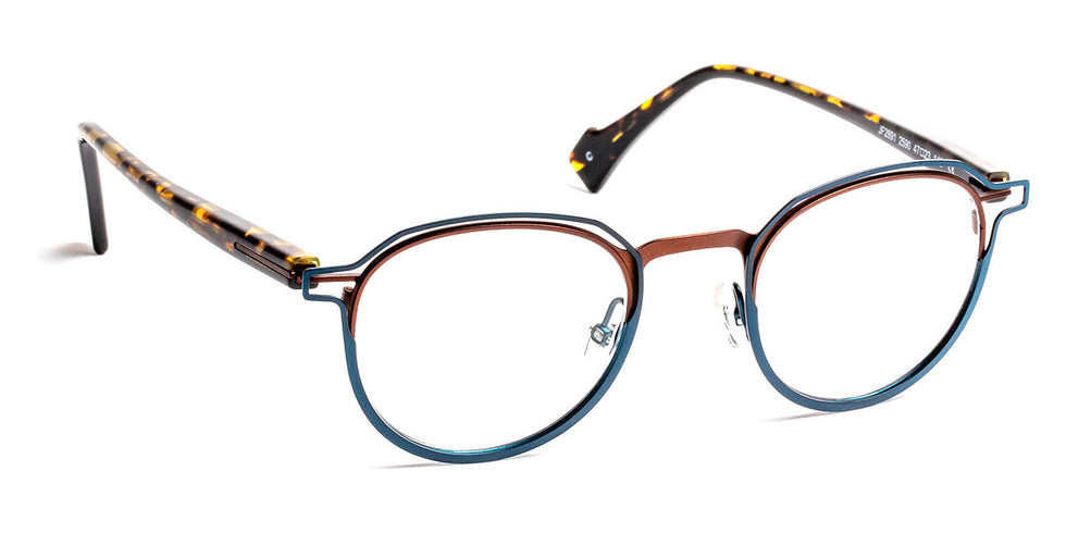 J.F. Rey® JF2891 JFR JF2891 2590 47 - 2590 Navy/Brown Eyeglasses