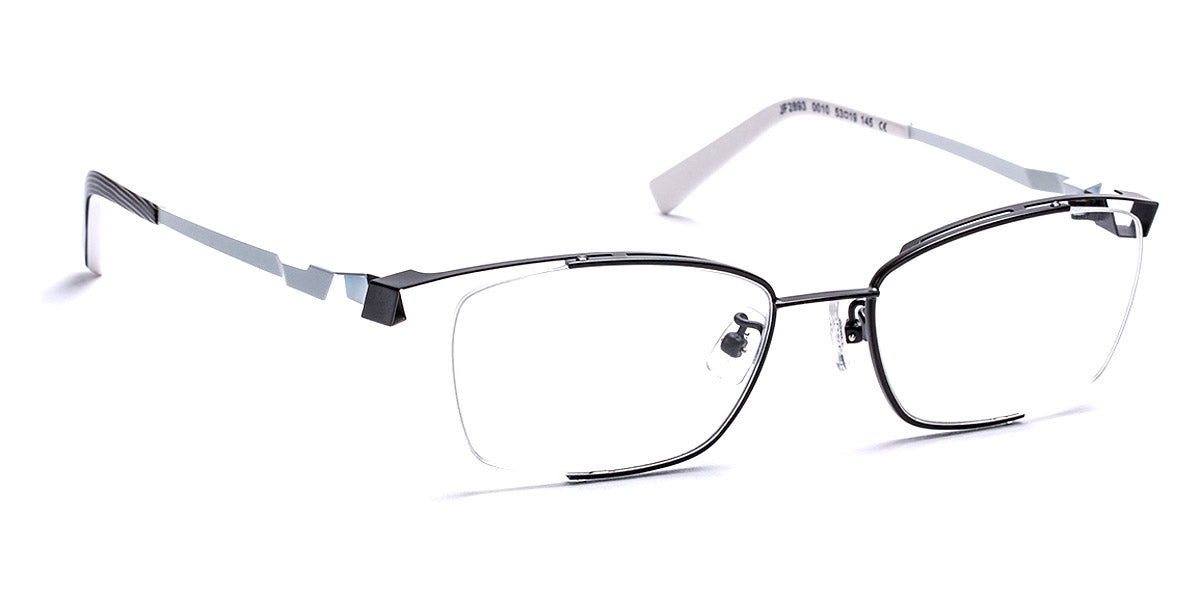 J.F. Rey® JF2893 JFR JF2893 0010 53 - 0010 Black/White Eyeglasses