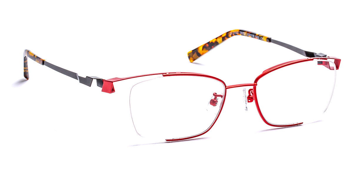 J.F. Rey® JF2893 JFR JF2893 3000 53 - 3000 Red/Black Eyeglasses