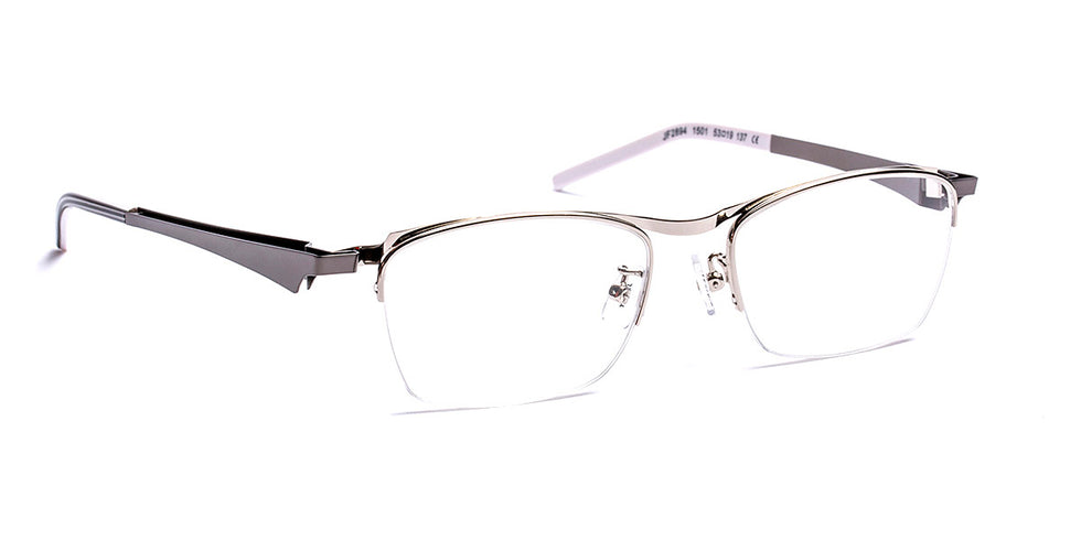 J.F. Rey® JF2894 JFR JF2894 1501 53 - 1501 Silver/Gray Eyeglasses