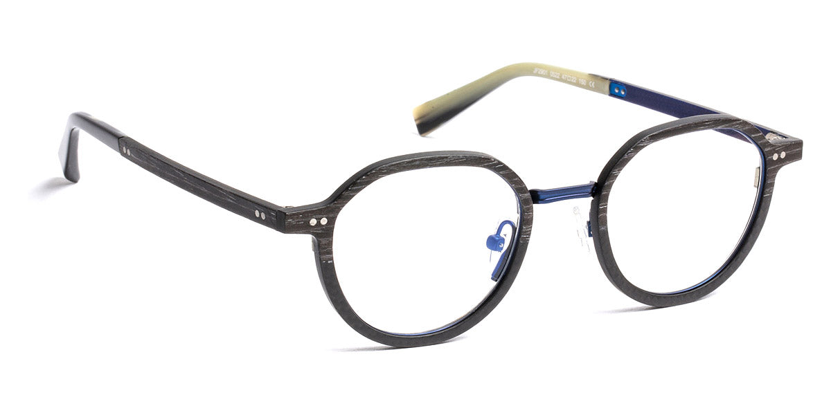 J.F. Rey® JF2901 JFR JF2901 0522 47 - 0522 Wood/Carbon/Blue/Navy Eyeglasses