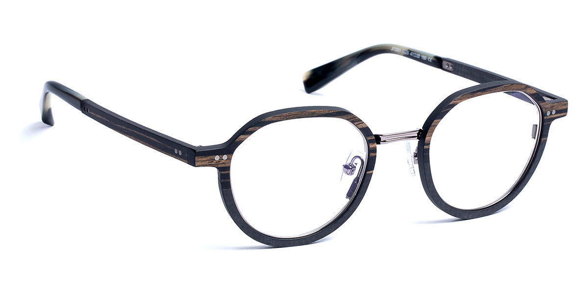 J.F. Rey® JF2901 JFR JF2901 9505 47 - 9505 Wood/Carbon/Shiny Gunmetal Eyeglasses