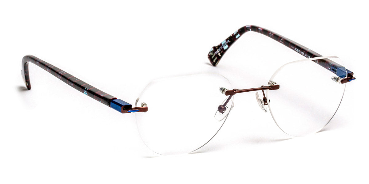 J.F. Rey® JF2902 JFR JF2902 B9025 50 - B9025 Brown/Blue Eyeglasses