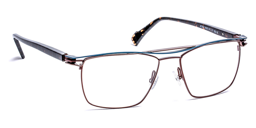 J.F. Rey® JF2905 JFR JF2905 9025 57 - 9025 Brown/Blue/Ruthenium Eyeglasses