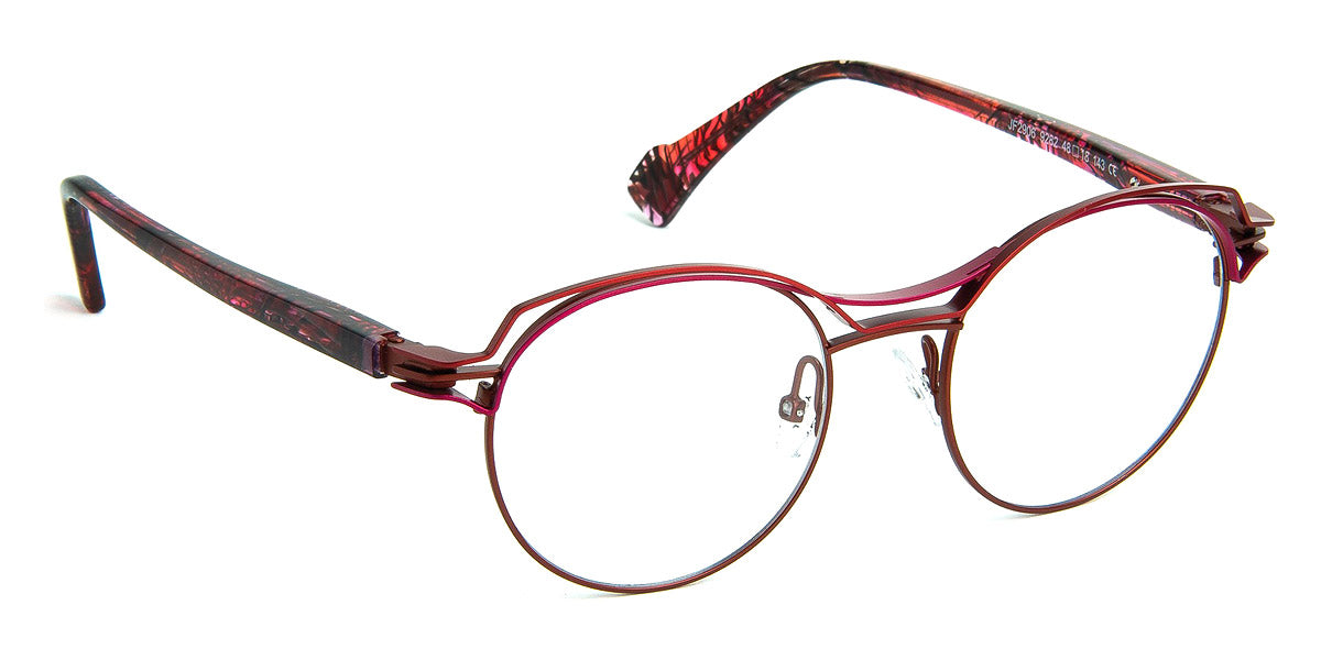 J.F. Rey® JF2906 JFR JF2906 9282 48 - 9282 Brown/Raspberry/Camelia Eyeglasses